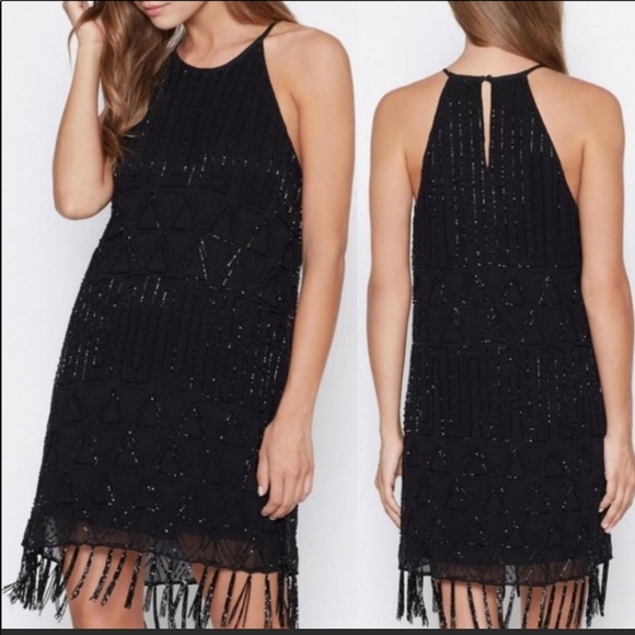 NWT. Joie black beaded Sanibel dress - Picture 5 of 11